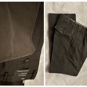 BROWN Pants - BANANA REPUBLIC Boot Fit Chinos
